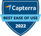 capterra best ease of use - 2022 badge