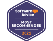software advice - most recommended - 2021 badge