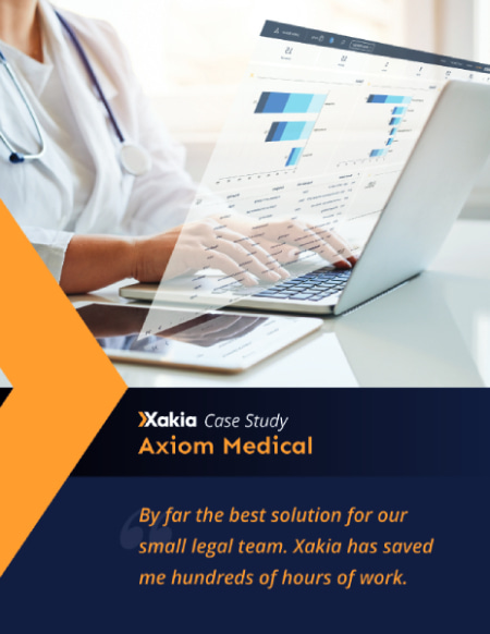 Xakia and Axiom Medical case study on legal matter management solutions
