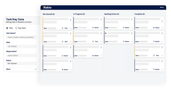 Xakia - matter management software - stay on track with tasks