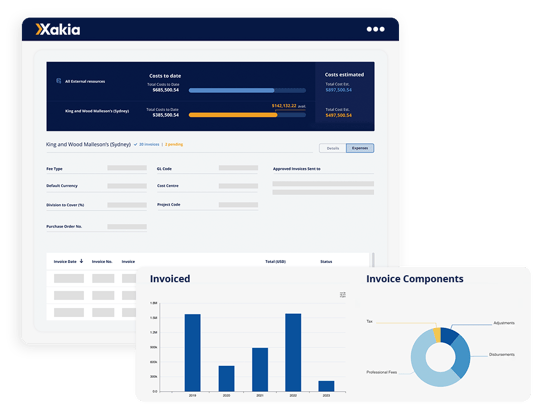 Xakia - legal spend management software - understand spend with legal analytics