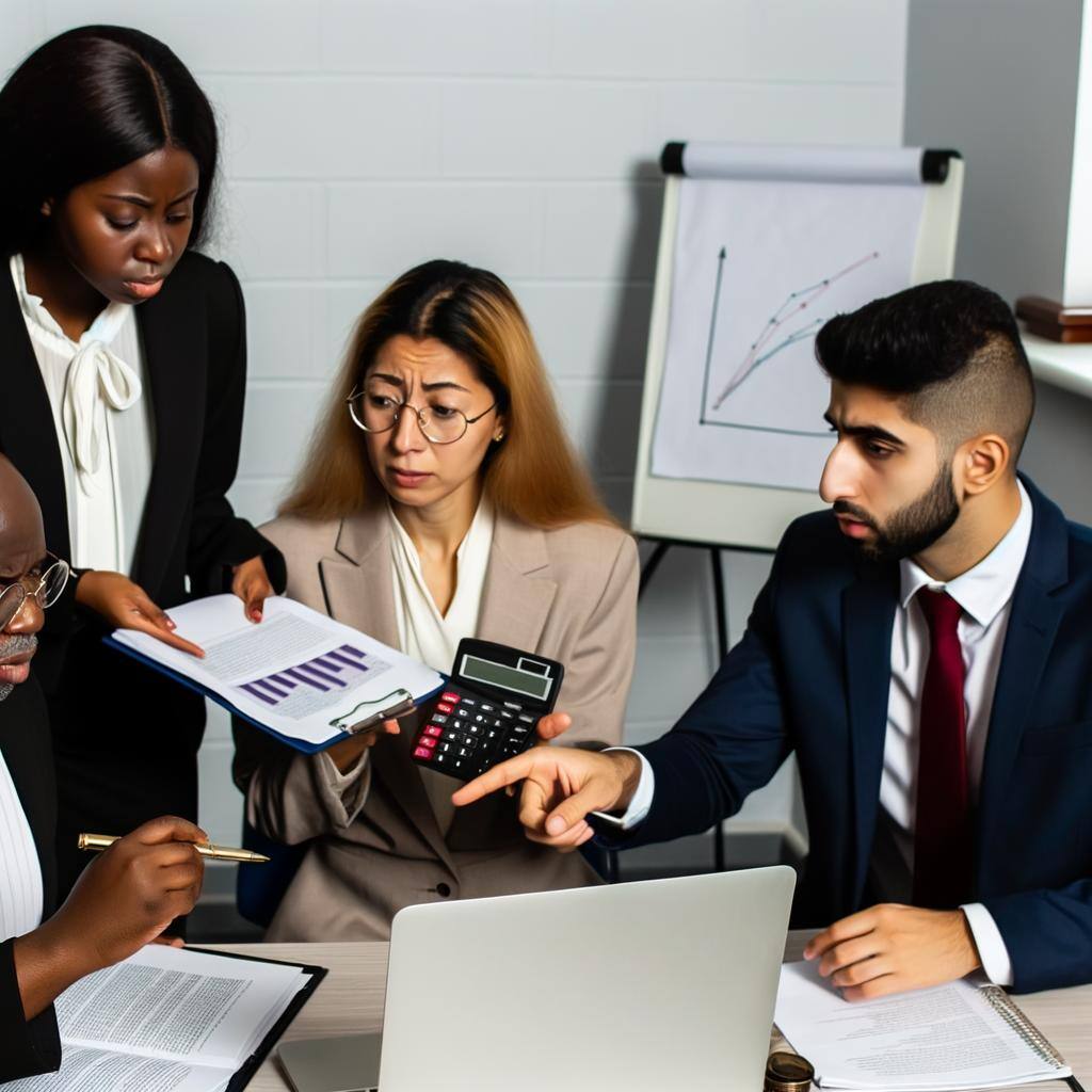 A legal team working on legal budgeting