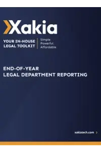 End-of-Year Legal Department Reporting WP% End-of-Year Legal Department Reporting WP%
