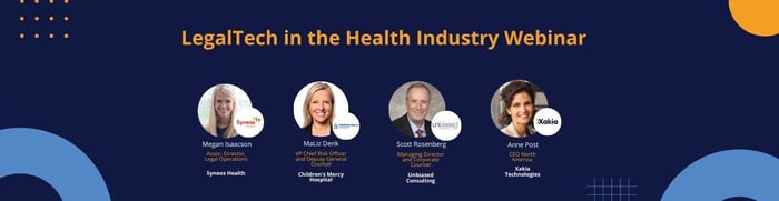 legaltech in the health industry - webinar