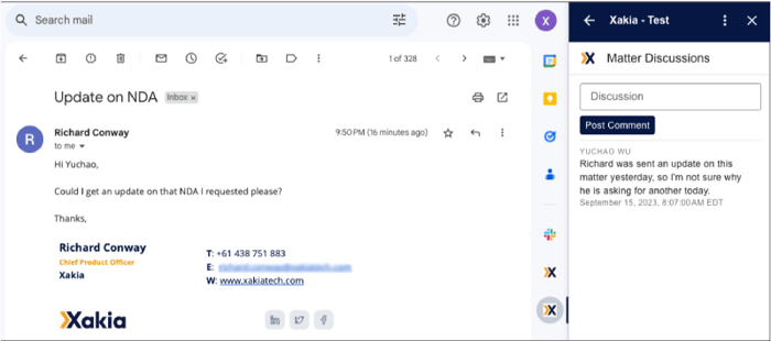 Gmail - engage in discussions on the legal matter
