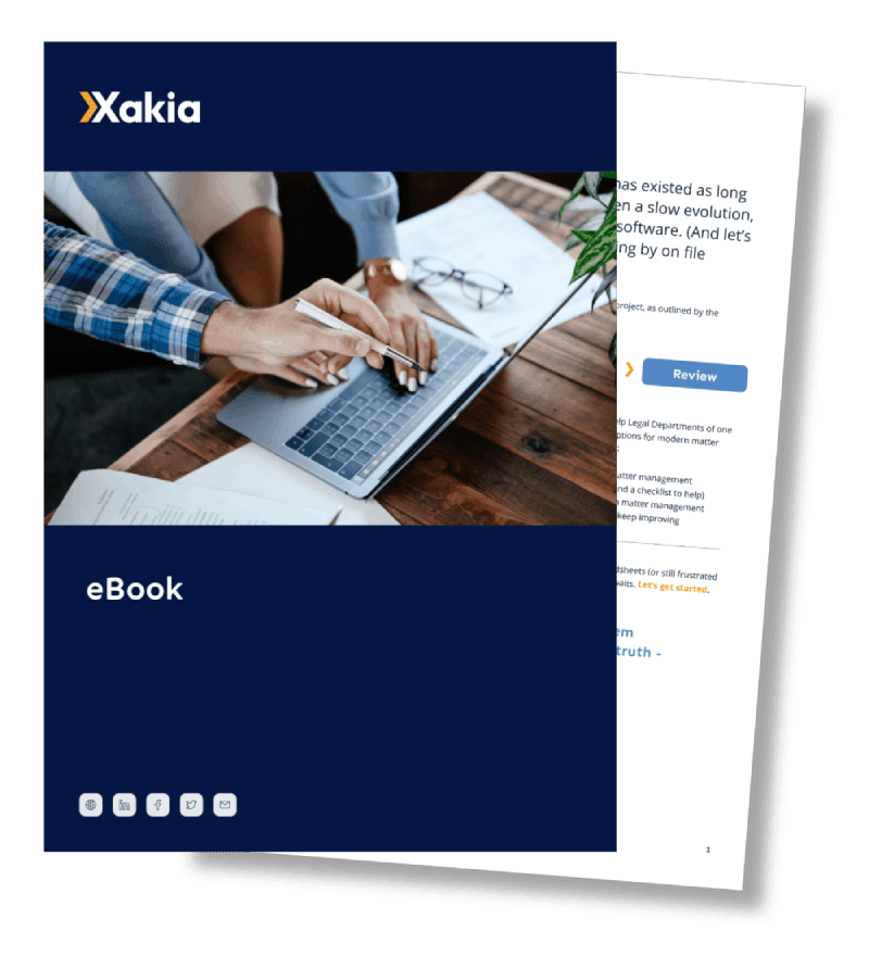 Xakia matter management ebook