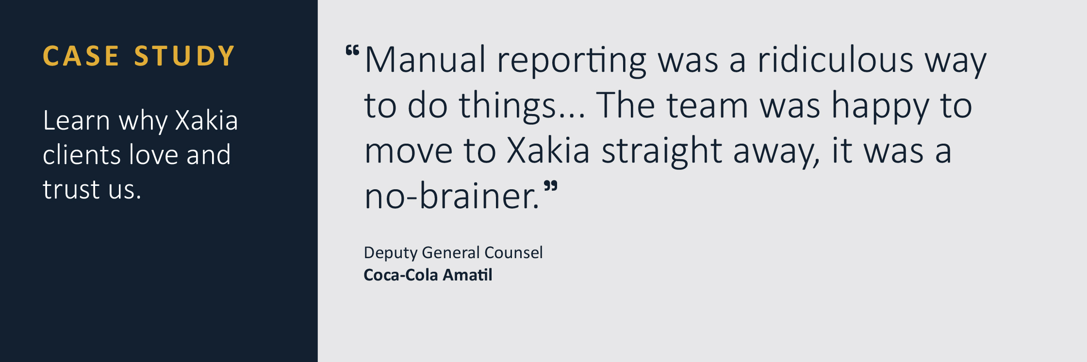 Xakia Case Study | Coca-Cola Amatil 