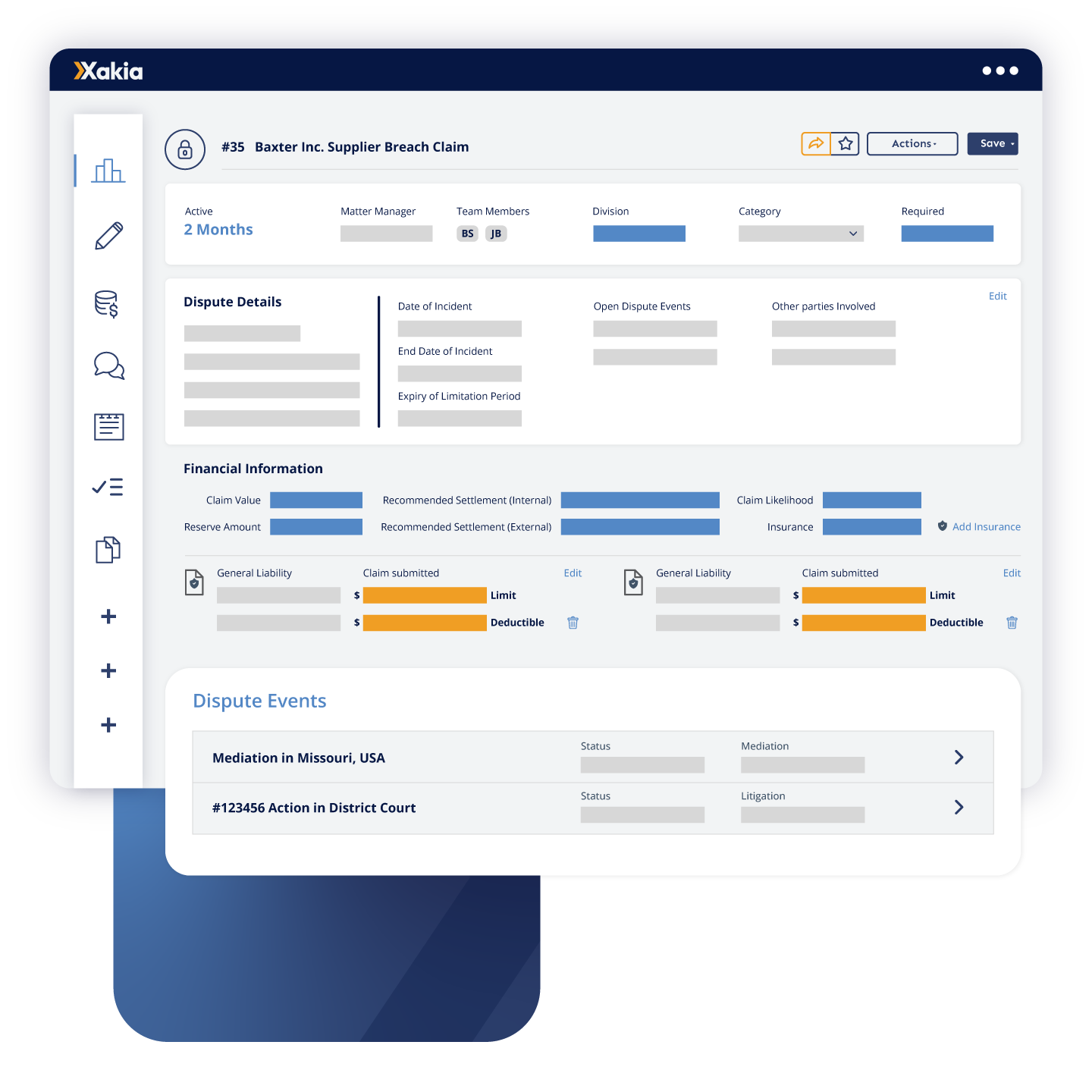 Matter Management Dashboard