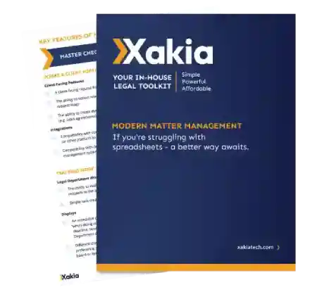 Modern Matter Management for Corporate Legal Department Modern Matter Management for Corporate Legal Department