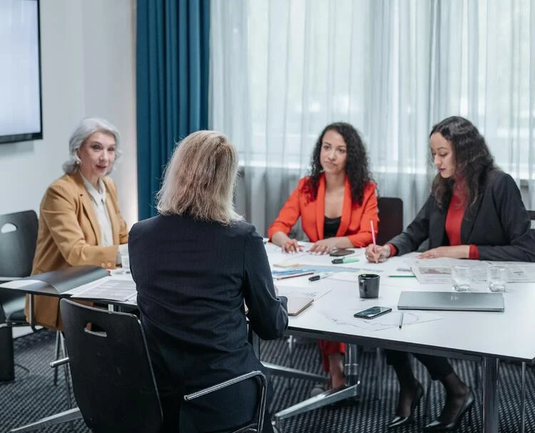 legal team in meeting